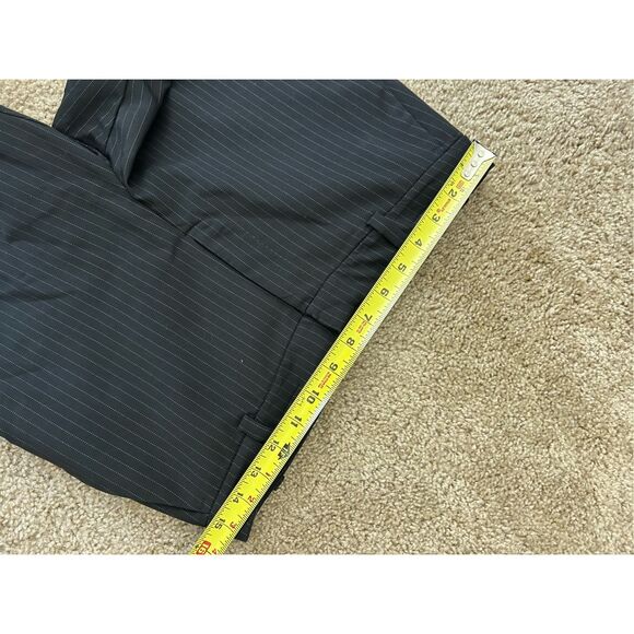 Prologue Black White Pinstripe Straight-Leg Pants, Size 6 - Picture 3 of 8